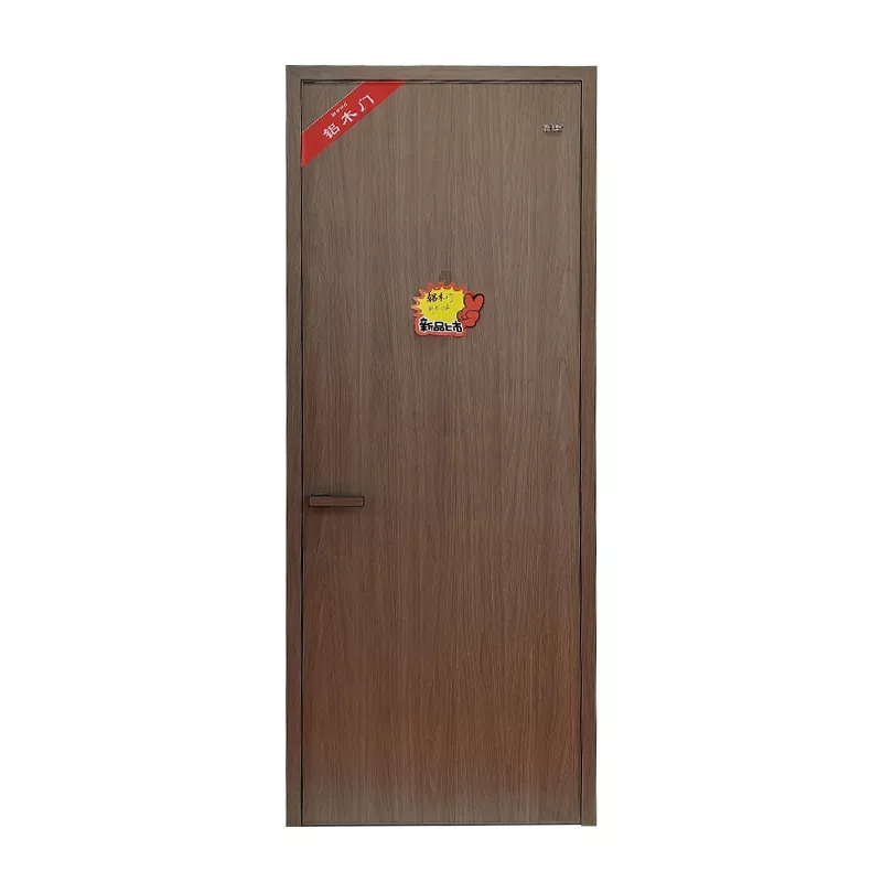 Portes en bois recouvertes d'aluminium